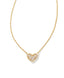 Gold in White Crystal