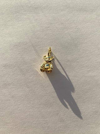 The Sis Kiss - Mini Teddy Charm : Gold