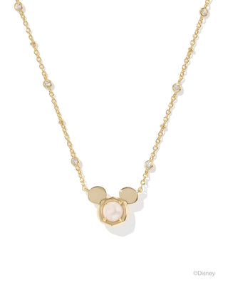Disney | Kendra Scott Gold Mickey Mouse Short Pendant Necklace