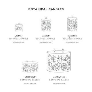 Rosy Rings - Statement Botanical Candle - Roman Lavender