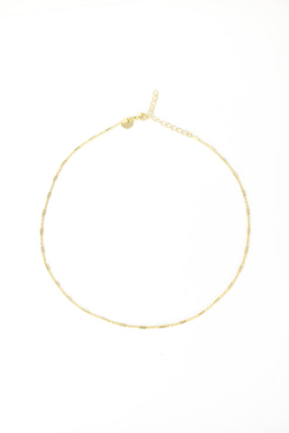 The Sis Kiss - Station Bar Chain (Threader Chain for Charms and Initials): Silver / 16" + 2"