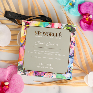 Spongellé |Black Orchid Boxed Flower