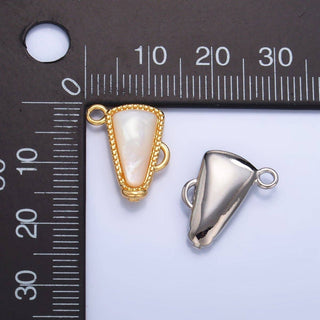 24K Cheer Megaphone Charm in Gold & Silver