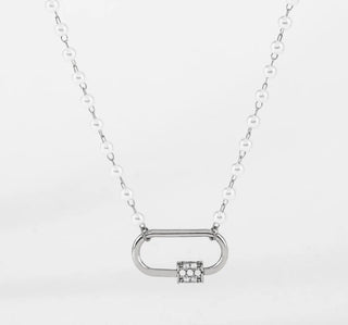 Origami Owl - Heirloom Pearl Carabiner Necklace