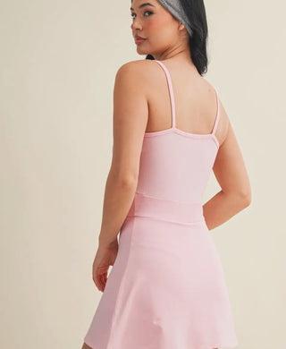 The Blush Ella Pink Cami Mini Dress