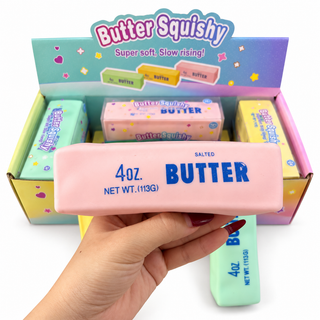 Crunchy Butter Bar Block Squishy Toy: Random