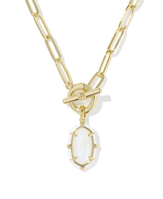 Elisa Enamel Link & Chain Necklace