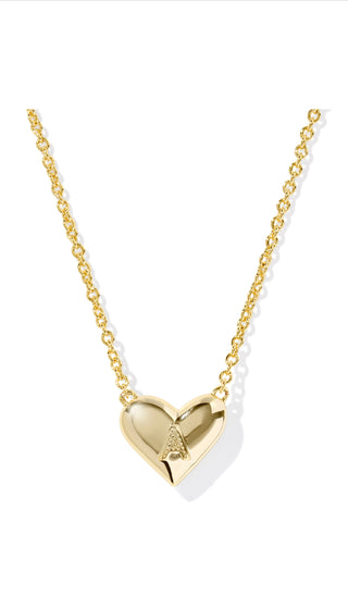 Heart Letter Short Pendant Necklace