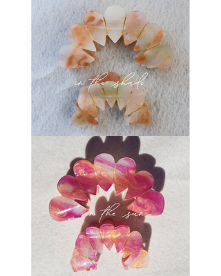 KAXI - COLOR CHANGING CLAWS: COTTON CANDY RECTANGLE / SMALL