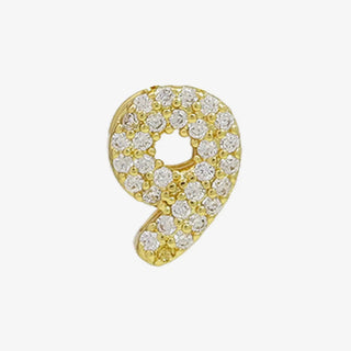 Cz Mini Bubble Initial Custom Word Letter & Number Charms