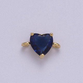 Mini Heart Connector Charms