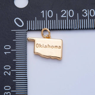 18K Gold Filled Alabama State Charm