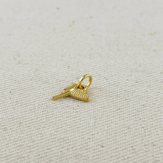 18k Gold Filled Hummingbird Charm