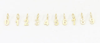 The Sis Kiss - Number Charms : Gold