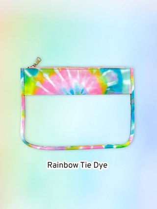 Jumbo Nylon Transparent Bag Rainbow / Clear Pouch