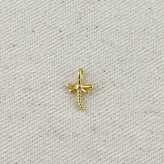 18k Gold Filled Dragonfly Charm