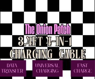 Glamour Gold Beaded Charging Cable