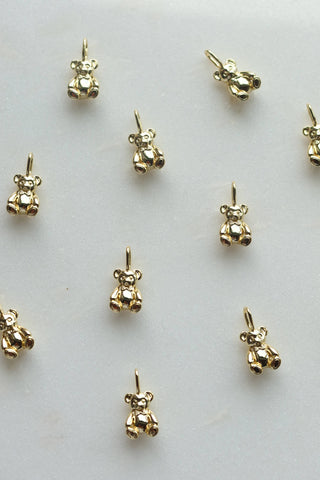 The Sis Kiss - Mini Teddy Charm : Gold