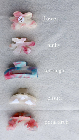 KAXI - COLOR CHANGING CLAWS: COTTON CANDY RECTANGLE / SMALL