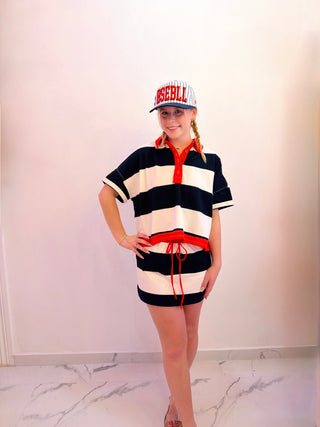 The Americana Rugby Striped Skort