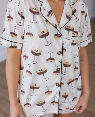 Martini Party Short Sleeve Lounge Set