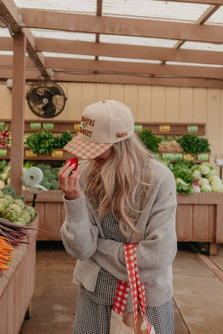 KAXI - GINGHAM FARMERS MARKET TRUCKER HAT
