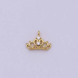 Gold Mini Princess Tiara Charm