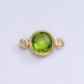 Mini 14k Gold Birthstone Link Connector