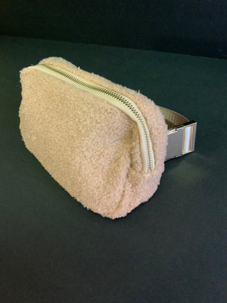 Brown Plush Cross Body Bag