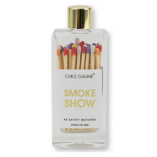 Chez Gagné - Smokeshow - Glass Bottle Safety Matches - Rainbow/Multi