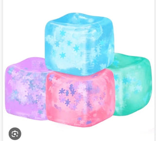 Cube Collection Squishies - Clear Snowflake