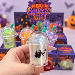 Halloween Milk Tea Cup Squishy Fidget Stress Relief Gift