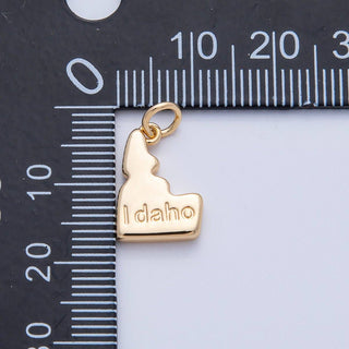 18K Gold Filled Alabama State Charm