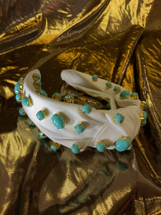 Turquoise Embellished Headband