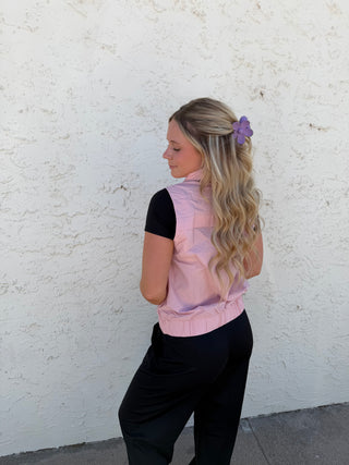 Mono B - Rose Zip-Up Vest
