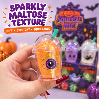 Halloween Milk Tea Cup Squishy Fidget Stress Relief Gift