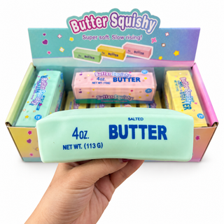 Crunchy Butter Bar Block Squishy Toy: Random