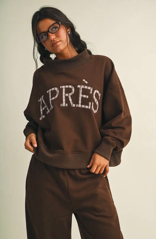 Apres Plaid Oversized Sweatshirt