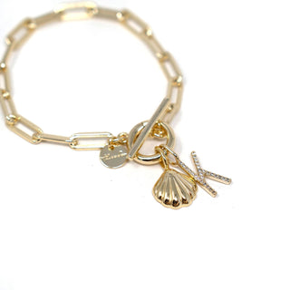 The Sis Kiss - Keepsake Chain Bracelet | Charm Bracelet Gold