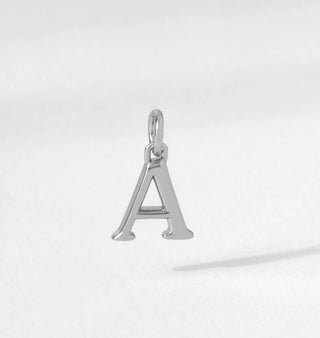 Origami Owl - Silver Cham Initial Pendant