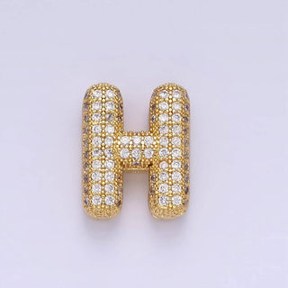 14K Gold Filled 15mm Balloon Bubble Initial Letter