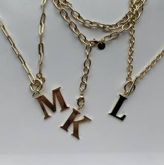 The Sis Kiss - All-American Initial Charm: Silver
