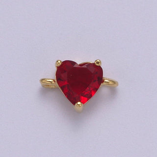 Mini Heart Connector Charms