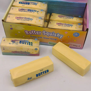 Crunchy Butter Bar Block Squishy Toy: Butter Stick