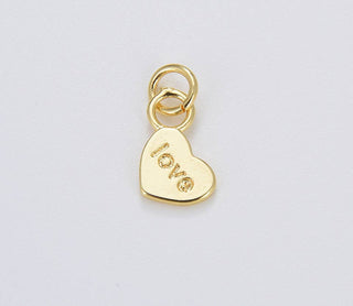 Gold Filled Mini Heart Love Charm