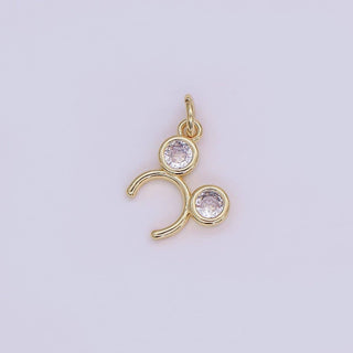 Clear CZ Round Mini Headband Charm