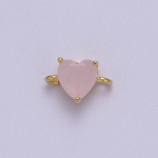 Mini Heart Connector Charms