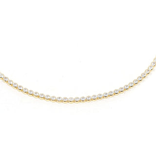 The Sis Kiss - Morgan Necklace | Rhinestone Chain in Gold 