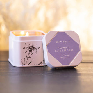 Rosy Rings - Petite Tin Candle - Roman Lavender