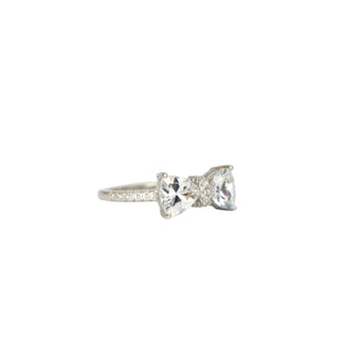 The Sis Kiss - The Bow Bling Ring: Silver / 8